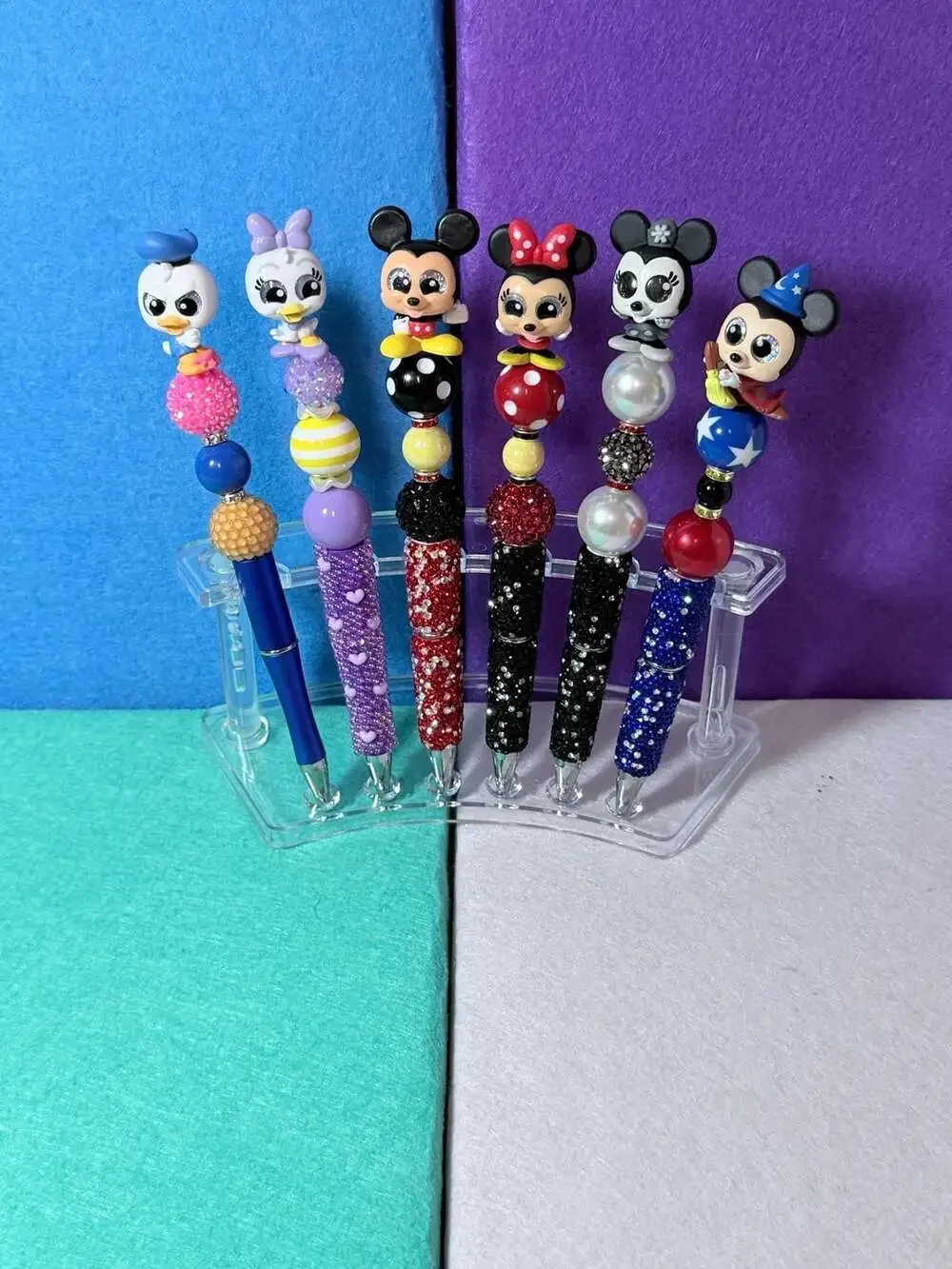 Disney Doorable Handmade Beaded Pens - Custom Made By The Enchanted Hoosier